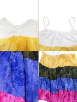 Gradient Print Multicolored Cami Mini Dress