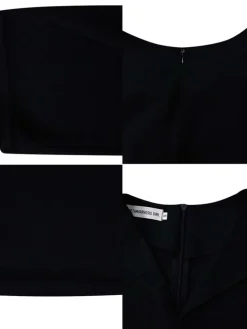 Half Sleeve Solid Color Bodycon Midi Dress