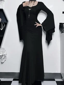 Halloween Costume Gothic Maxi Dress