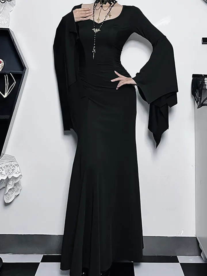 Halloween Costume Gothic Maxi Dress