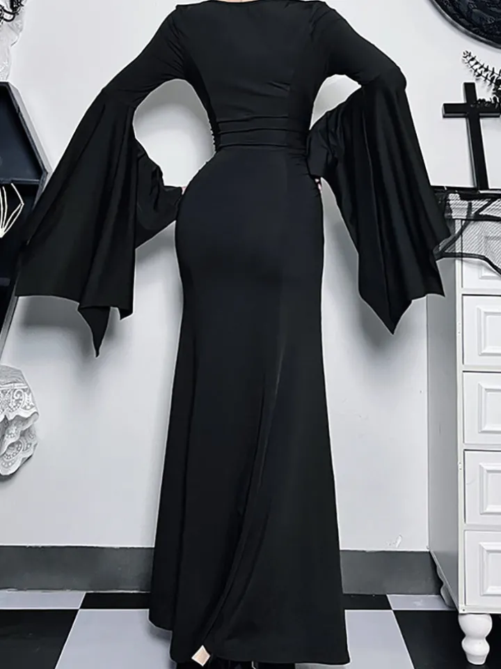 Halloween Costume Gothic Maxi Dress