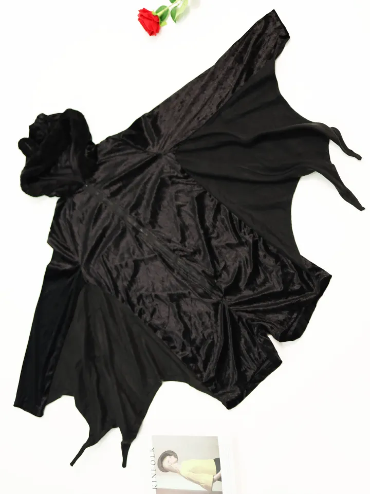 Halloween Dolman Sleeve Cozy Bat Zip Up Costume