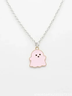 Halloween Funny Cartoon Ghost Necklace