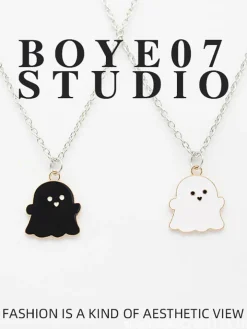 Halloween Funny Cartoon Ghost Necklace