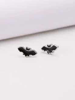 Halloween Minimalist Bat Earrings