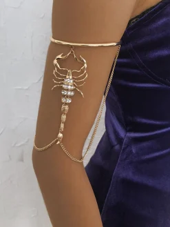 Halloween Rhinestone Chain Armlets