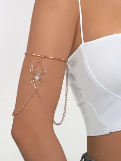 Halloween Rhinestone Chain Armlets