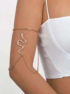 Halloween Rhinestone Chain Armlets