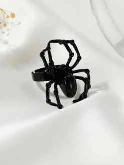 Halloween Simulated Spider Finger Ring