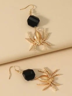 Halloween Spider Pendant Earrings