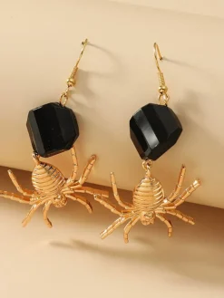 Halloween Spider Pendant Earrings