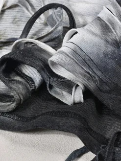 Halloween Tie-Dye Knit Long Sleeve Backless Dress