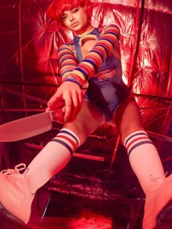 Halloween Two Piece Long Sleeve Clown Costume