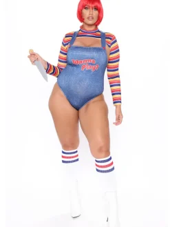 Halloween Two Piece Long Sleeve Clown Costume