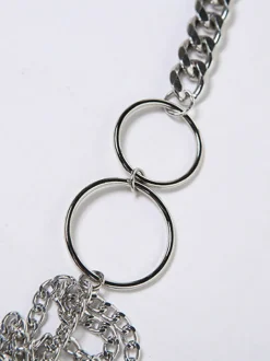 Halter Backless Metal Chain Crop Top