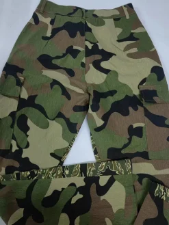 High Waist Camouflage Print Cargo Pants