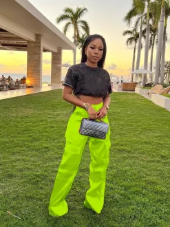 High Wasited Wide Leg Pants with Pockets