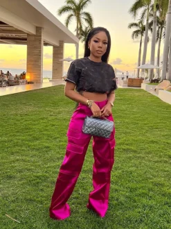 High Wasited Wide Leg Pants with Pockets