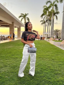 High Wasited Wide Leg Pants with Pockets