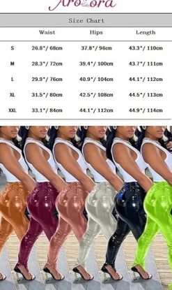 High-Waisted Faux Leather Pants