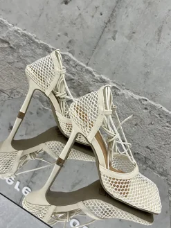 Hollow Out Crossed Straps High Heel Sandal