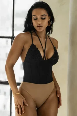 Hollow Out Backless Spaghetti Strap Knit Skirt Set