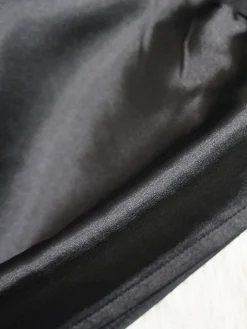 Irregular Loose Batwing Sleeve Silky Button-Up Blouse