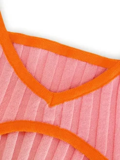 Knit Sleeveless Backless Midi Dress