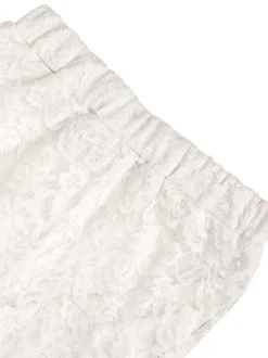 Lace Ruffle Trim Flared Pants