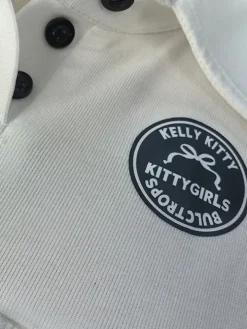 Lace Trim Letter Print Top Pleated Skirt Set