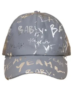 Letter Print Reflective Baseball Caps