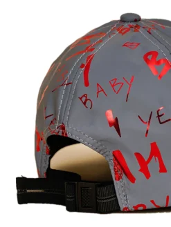 Letter Print Reflective Baseball Caps