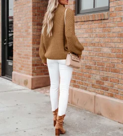 Long Sleeve Knit Solid Pullover