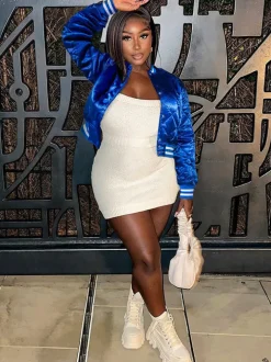 Long Sleeve Patchwork Quilted Baseball Jacket