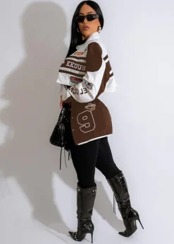 Long Sleeve Pattern Embroidery Jacket Detachable