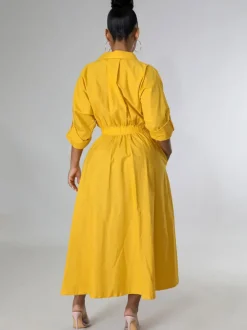 Long Sleeve Solid Color Bodycon Maxi Dress