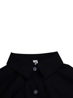 Long Sleeves Button Loose Mini Shirt Dress