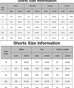 Mens Two Pieces Waffle Top Shorts Set