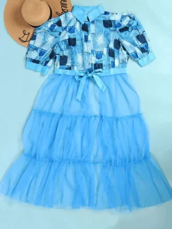 Mesh Patchwork Short Sleeve Camouflage V Neck Top