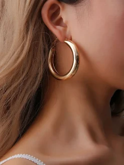 Minimalist Geometric Circle Earings