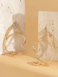 Minimalist Geometric Cut Out Ear Hooks