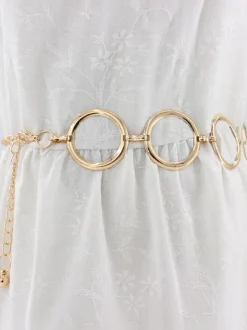Minimalist Ring Patchwork Chain Belts
