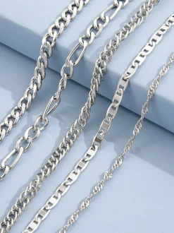 Minimalist Vintage Snake Chain Ankle Bracelet Set