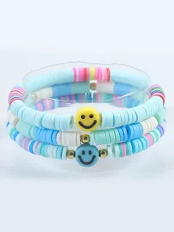 Multicolor Letter Bead Bracelet Polymer Clay Set