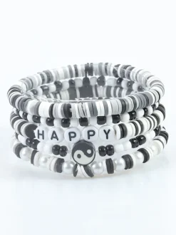 Multicolor Letter Bead Bracelet Polymer Clay Set