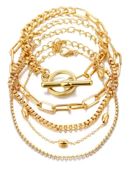 Multilayer Chian Bracelets Anklet