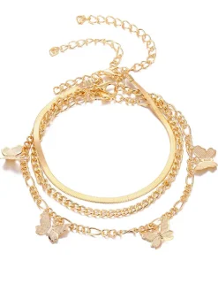 Multilayer Chian Bracelets Anklet