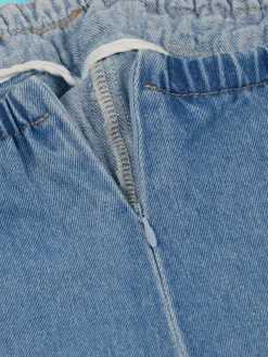 Multiple Pockets Denim Utility Jumpsuit