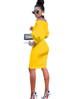 Off Shoulder Bodycon Midi Dress