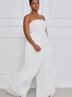 Off Shoulder Flare Bottom Jumpsuit